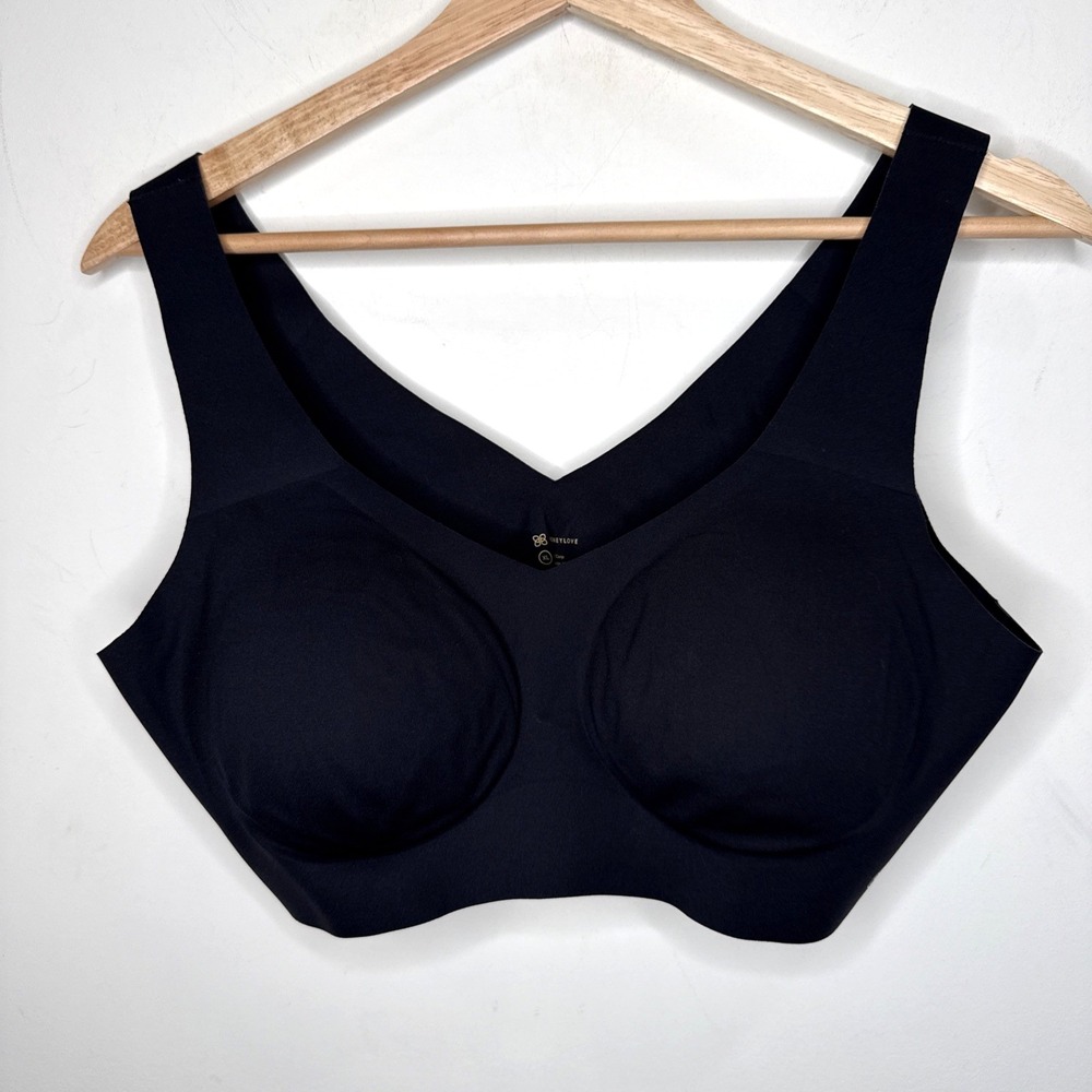 Honeylove V-Neck Pullover Bra Smoothing Shaping Wireless Comfort Sports LWBR0101